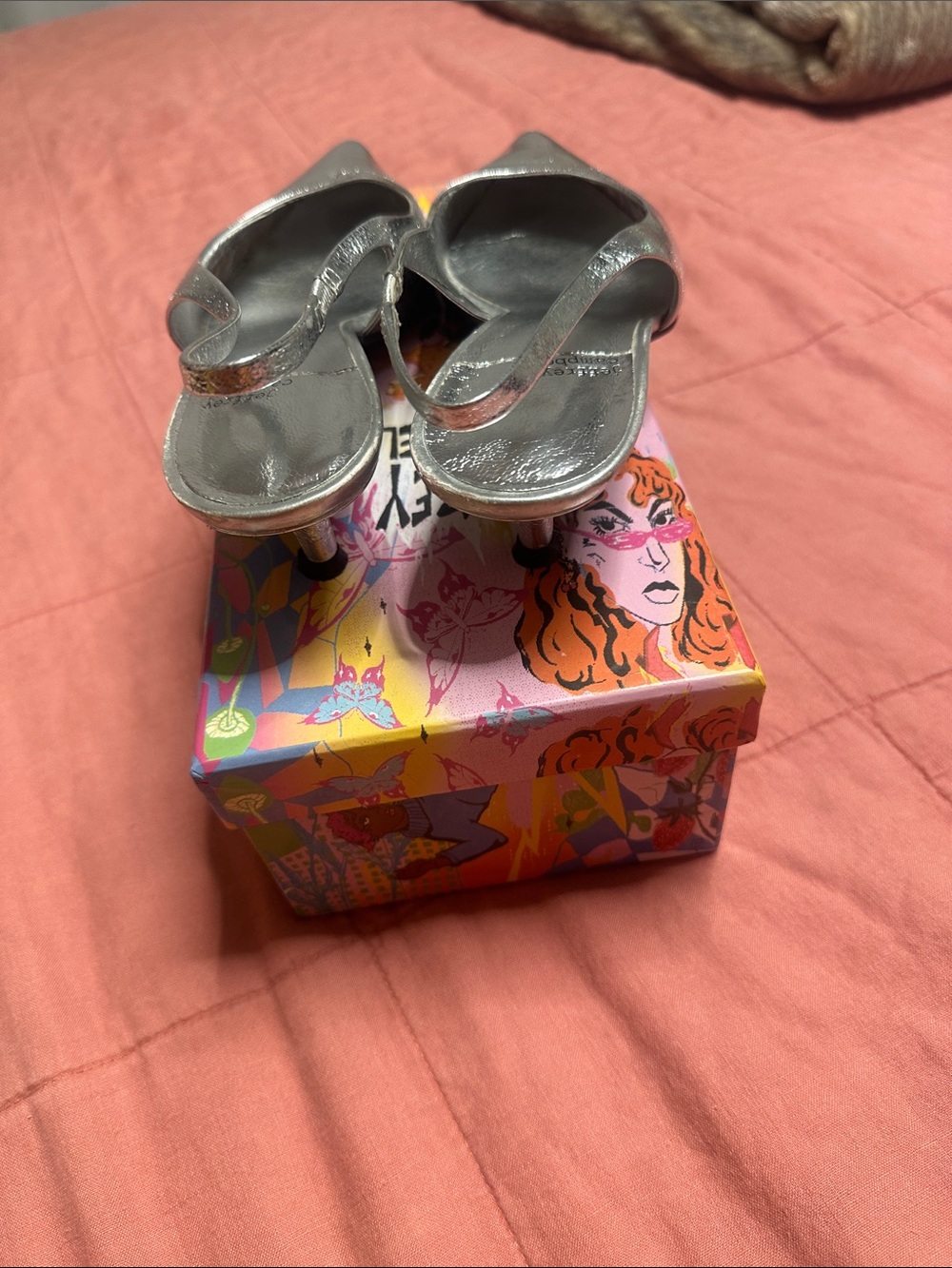 Jeffrey Campbell, Silver Persona Slingbacks View 6